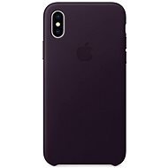iPhone X Leather case violet - Protective Case