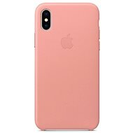 iPhone X bőrtok - halvány rózsaszín - Védőtok
