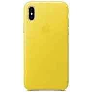 iPhone X Lederhülle federleicht gelb - Handyhülle