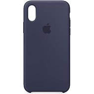 iPhone XS Silikónový kryt polnočne modrý - Kryt na mobil