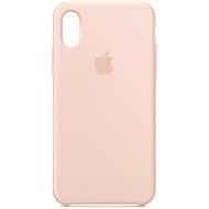iPhone XS Silikónový kryt pieskovo ružový - Kryt na mobil