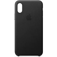iPhone XS Kožený kryt čierny - Kryt na mobil