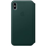 iPhone XS Leather Case Folio Pine Green - Phone Case