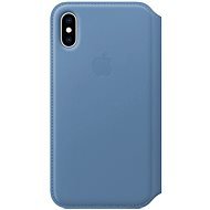 iPhone XS Leather Folio cornflower blue - Phone Case