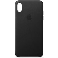 iPhone XS Max Kožený kryt čierny - Kryt na mobil