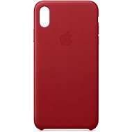 iPhone XS Max Leather Cover Red - Phone Cover