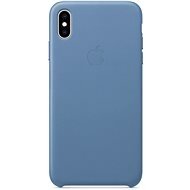 iPhone XS Max Kožený kryt nevädzovo modrý - Kryt na mobil