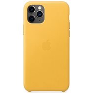 Apple iPhone 11 Pro Kožený kryt hrejivo žltý - Kryt na mobil