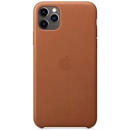 Apple iPhone 11 Pro Max Kožený kryt sedlovo hnedý - Kryt na mobil