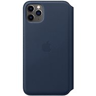 iPhone 11 Pro Max Leather Folio - Deep Sea Blue - Phone Cover