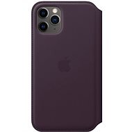 Apple iPhone 11 Pro Leather Folio, Eggplant - Phone Case