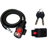 Richter Czech RL.585.10x1000. CRN steel cable lock with back light, 10 x 1000 mm - Bike Lock