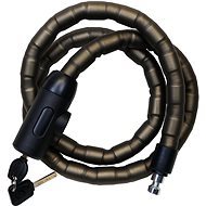 Richter Czech RT.255.22x1500. CRN steel roller lock with key light, 22 x 1500 mm - Bike Lock
