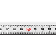 Richter Steel tape measure white with zero left 3 m - Metre