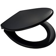 Ridder Miami toilet seat soft close, PP thermoplastic, black - Toilet Seat