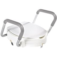 Ridder Handicap toilet seat, raised 10 cm - with handles, white - Toilet Seat