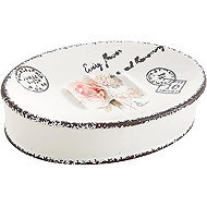 Gedy Clothilde Soap Dish, Ceramic, White ci1102 - Soap Dish