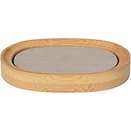 Sapho Riko Soap Dish, Bamboo Polyresin, Beige 8577 - Soap Dish
