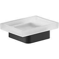 Gedy Samoa Mýdlenka, kov sklo, černá a81114 - Soap Dish