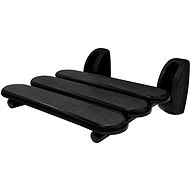 Ridder Folding shower seat, 130 kg, matt black, A140110 - Showe Seat