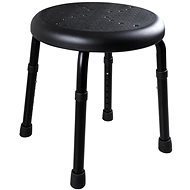 Ridder Chair with height adjustment, mat black, 150 kg capacity, A170110 - Showe Seat
