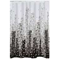 Ridder Skyline, 47367, textile - grey decor, 180 × 200 cm - Shower Curtain