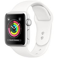 Refurbished Apple Watch Series 5 44mm Silver Aluminium with White Sports Strap - Smart Watch