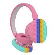 Oxe Bluetooth dětská sluchátka Pop It růžová - Wireless Headphones