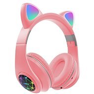 Oxe Bluetooth dětská sluchátka s ouškama růžová - Wireless Headphones