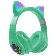 Oxe Bluetooth dětská sluchátka s ouškama zelená - Wireless Headphones