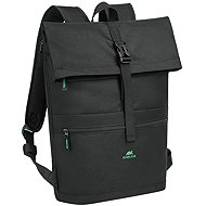 RIVACASE 5567 Gremio-ECO rolltop backpack 15l, black - City Backpack