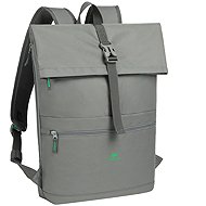 RIVACASE 5567 Gremio-ECO rolltop backpack 15l, grey - City Backpack