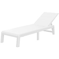 KETER Garden lounger with adjustable backrest FORMENTERA, white - Garden Lounger