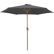 ROJAPLAST Tilting umbrella WOOD, grey, 3 m - Sun Umbrella
