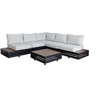 ROJAPLAST Garden furniture set NEW YORK, corner aluminium - Garden Furniture