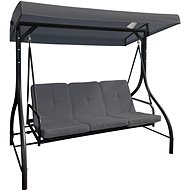 ROJAPLAST Metal garden swing PARIS, grey - Garden Swing