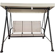 ROJAPLAST Garden swing for 3 persons HOLLYWOOD II, beige - Garden Swing