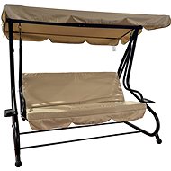 ROJAPLAST Garden swing for 3 persons DE LUXE II, brown - Garden Swing
