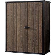 KETER Garden cabinet SIGNATURE, 1400 l, walnut - Garden Storage Cabinet