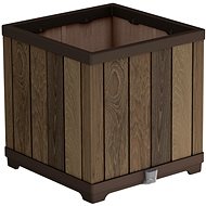 KETER DECO SQUARE flowerpot, walnut - Flower Pot