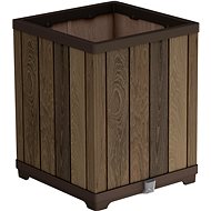 KETER DECO SQUARE flowerpot, tall walnut - Flower Pot
