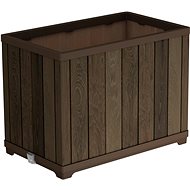 KETER Flowerpot DECO RECTANGLE, tall walnut - Flower Pot