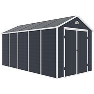 ROJAPLAST Garden house AVE J, grey 242 x 456 x 239 cm - Garden Shed