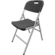 ROJAPLAST Garden catering chair, folding, black - Garden Armchair