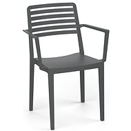 ROJAPLAST Garden armchair ROW ARMCHAIR, black - Garden Armchair