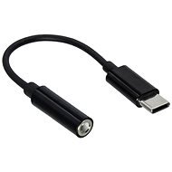 OEM átalakító USB C(M) to jack 3,5, fejhallgató + mikrofon, fekete - Átalakító