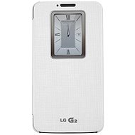  LG flipové case QuickWindow CCF-240G White for LG G2 (D802)  - Phone Case