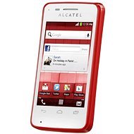 ALCATEL ONE TOUCH T'Pop 4010D červeno-bílý Dual-Sim - Mobilný telefón