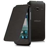 ALCATEL ONE TOUCH M´POP Flip Cover Black - Phone Case