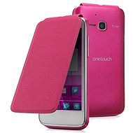 ALCATEL ONE TOUCH M´POP Flip Cover Pink - Phone Case